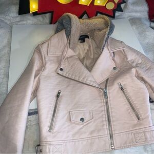 Forever 21 Light Pink Women’s Biker Jacket